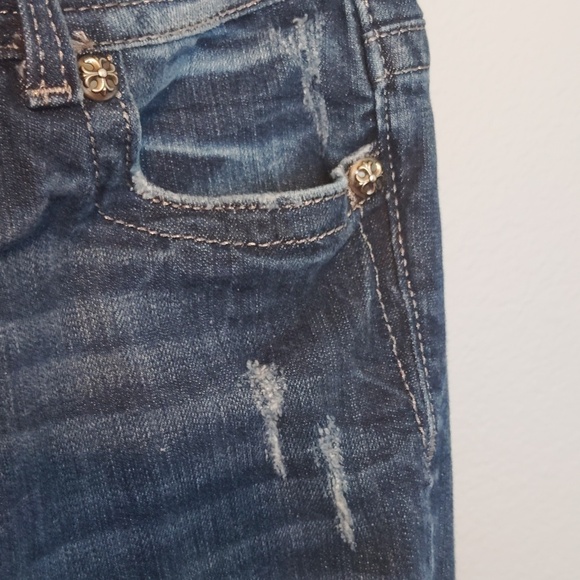 Miss Me Denim Distressed Sequined jeans Size 30 - Picture 4 of 16
